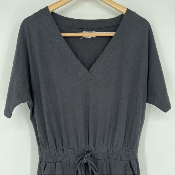 Pact Charlie Jumpsuit in Black Minimalist Preppy Organic Boho Comfy - Picture 4 of 10